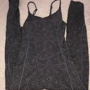 Buffbunny Vine Jumpsuit Eden Print Grey READ DESCRIPTION